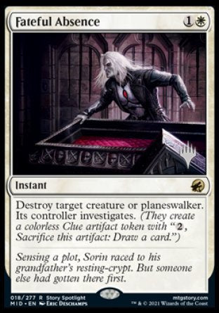 Fateful Absence (Promo Pack) [Innistrad: Midnight Hunt Promos] | Silver Goblin