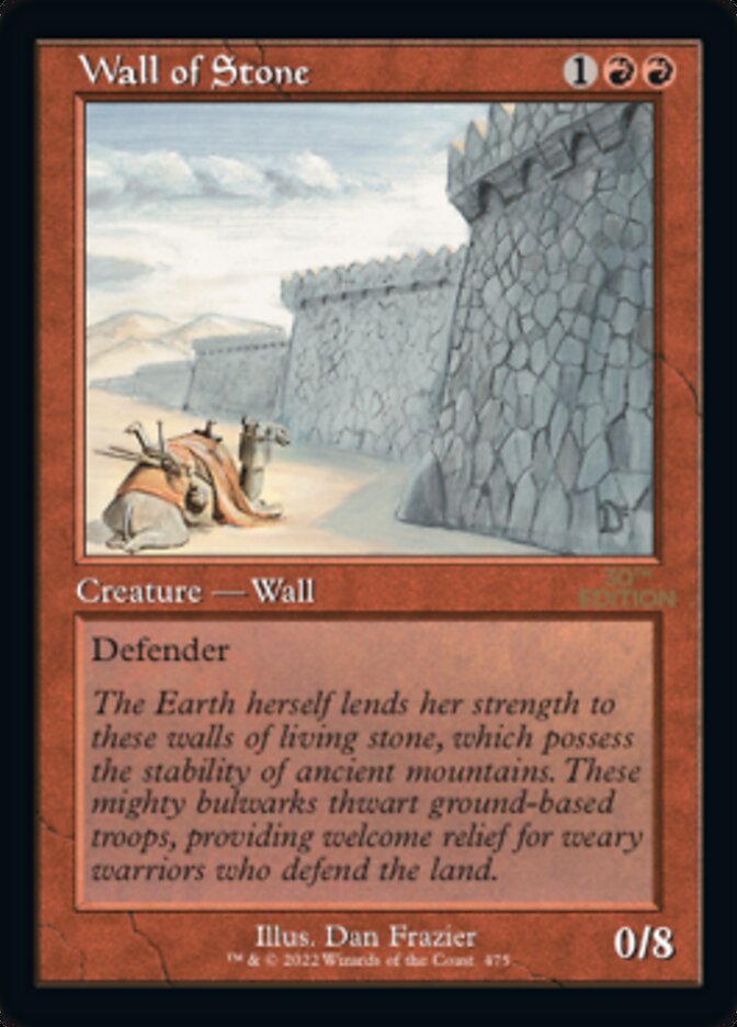 Wall of Stone (Retro) [30th Anniversary Edition] | Silver Goblin