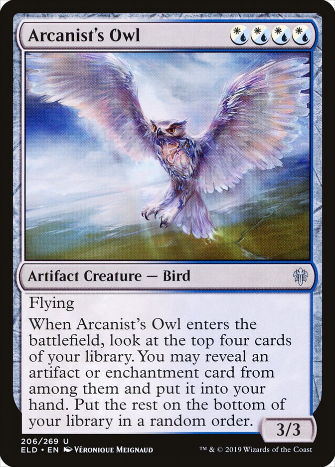 Arcanist's Owl [Throne of Eldraine] | Silver Goblin