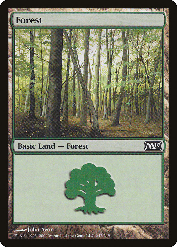 Forest (247) [Magic 2010] | Silver Goblin