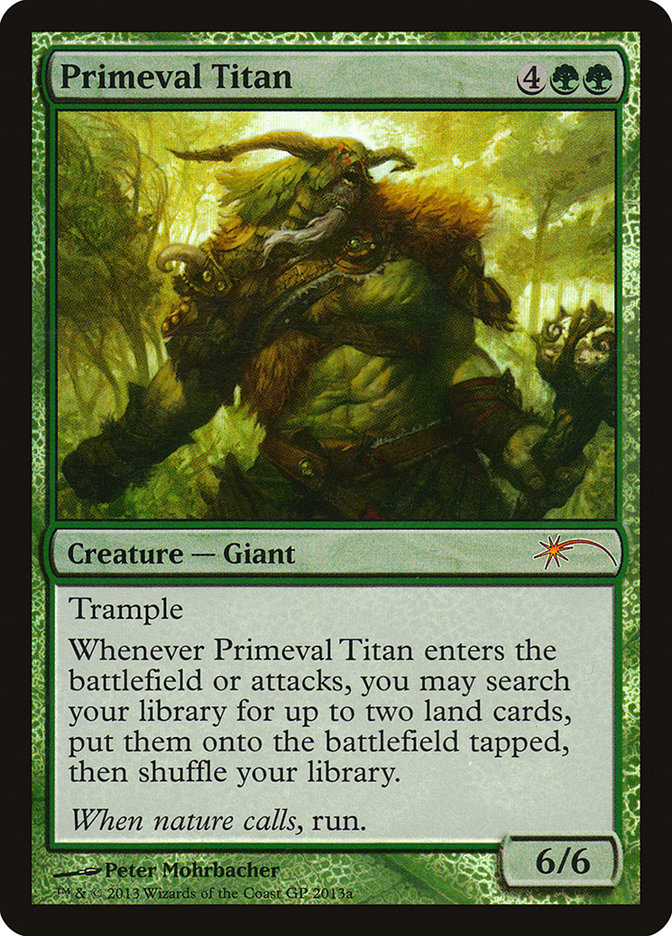 Primeval Titan (Grand Prix) [Grand Prix Promos] | Silver Goblin