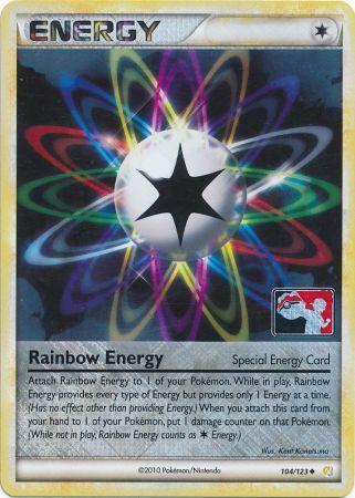 Rainbow Energy (104/123) (League Promo) [HeartGold & SoulSilver: Base Set] | Silver Goblin