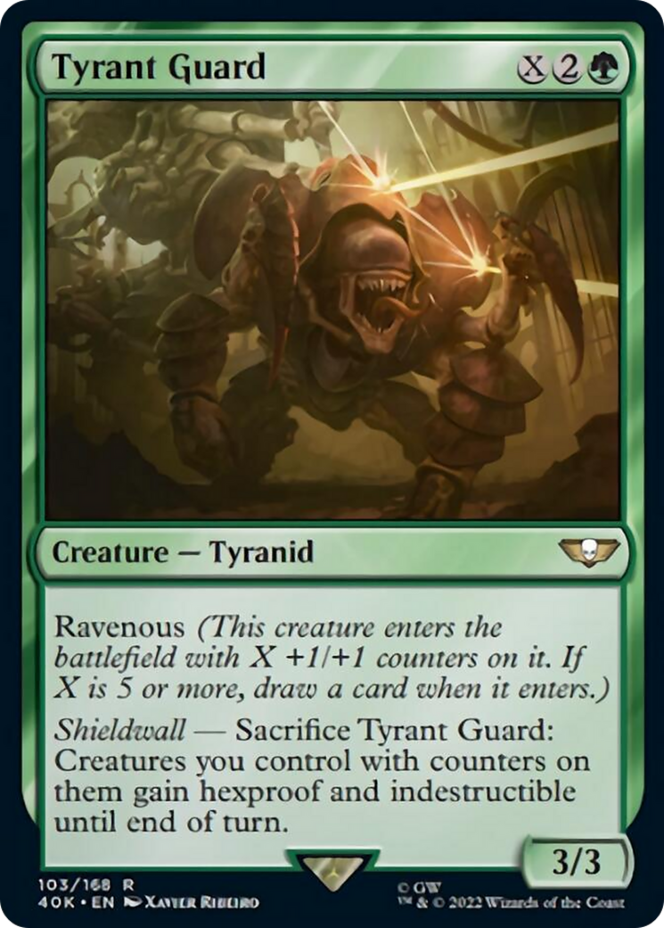 Tyrant Guard (Surge Foil) [Warhammer 40,000] | Silver Goblin