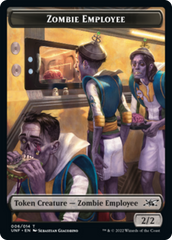 Zombie Employee // Food (010) Double-Sided Token [Unfinity Tokens] | Silver Goblin