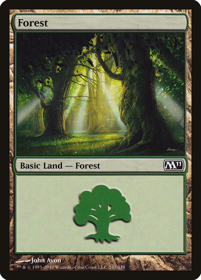 Forest (247) [Magic 2011] | Silver Goblin