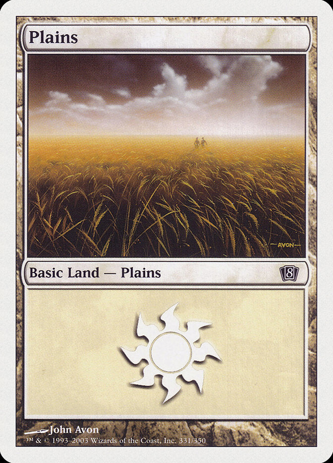Plains (331) [Eighth Edition] | Silver Goblin