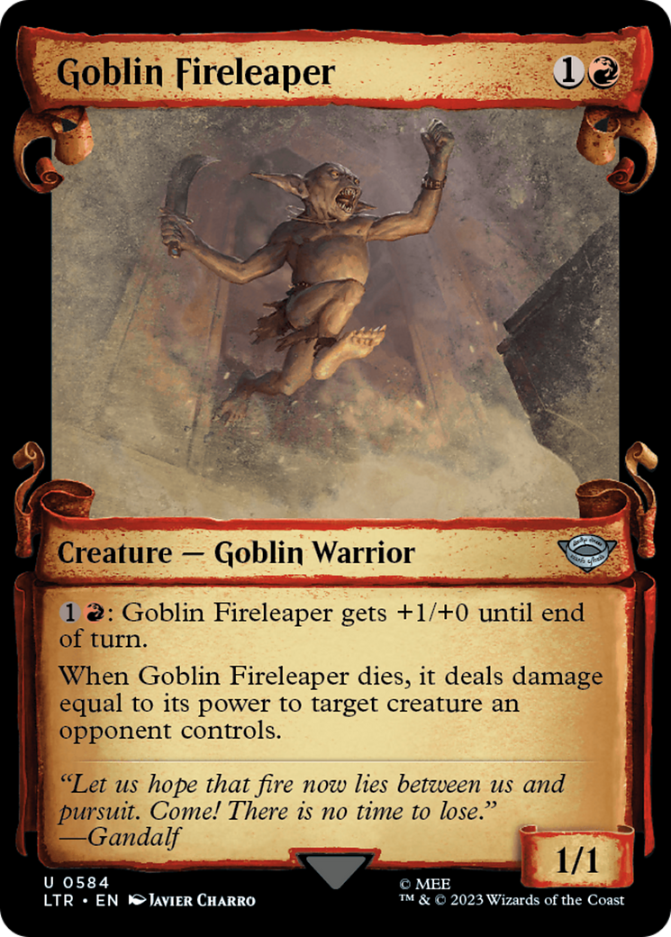 Goblin Fireleaper [The Lord of the Rings: Tales of Middle-Earth Showcase Scrolls] | Silver Goblin
