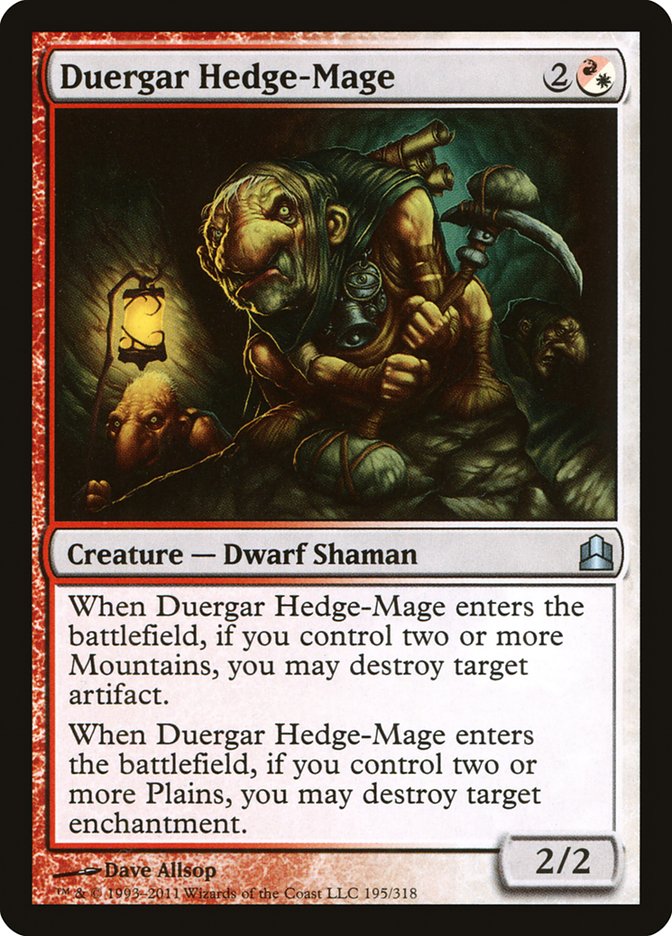 Duergar Hedge-Mage [Commander 2011] | Silver Goblin