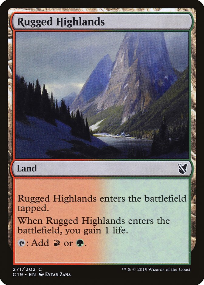Rugged Highlands [Commander 2019] | Silver Goblin
