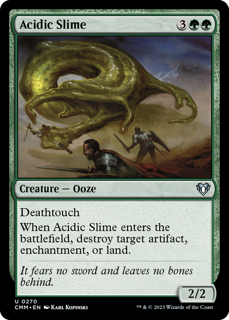 Acidic Slime [Commander Masters] | Silver Goblin