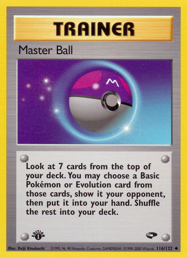 Master Ball (116/132) [Gym Challenge 1st Edition] | Silver Goblin