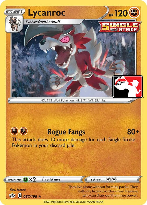 Lycanroc (087/198) [Prize Pack Series One] | Silver Goblin