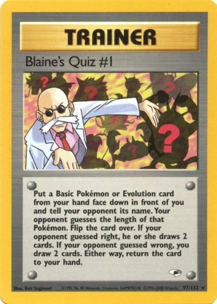Blaine's Quiz #1 (97/132) [Gym Heroes Unlimited] | Silver Goblin