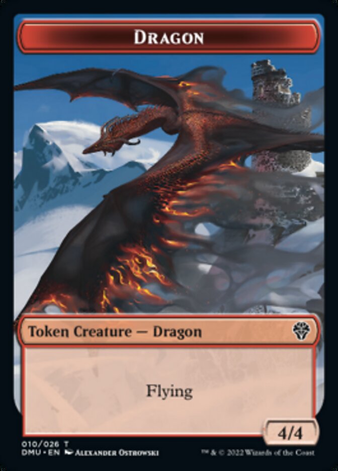 Phyrexian // Dragon Double-Sided Token [Dominaria United Tokens] | Silver Goblin