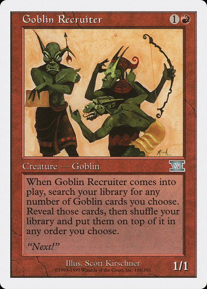 Goblin Recruiter [Classic Sixth Edition] | Silver Goblin