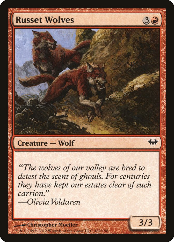 Russet Wolves [Dark Ascension] | Silver Goblin