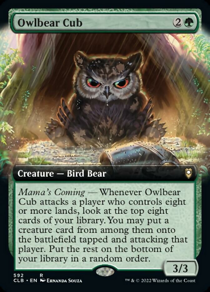 Owlbear Cub (Extended Art) [Commander Legends: Battle for Baldur's Gate] | Silver Goblin