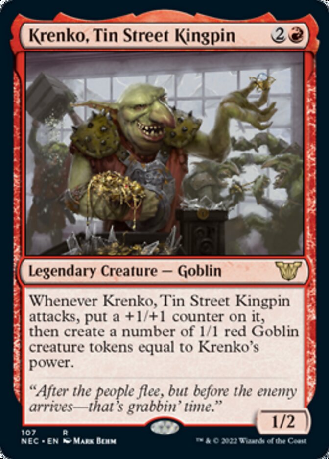 Krenko, Tin Street Kingpin [Kamigawa: Neon Dynasty Commander] | Silver Goblin