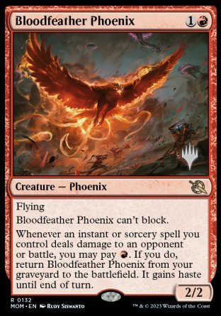 Bloodfeather Phoenix (Promo Pack) [March of the Machine Promos] | Silver Goblin