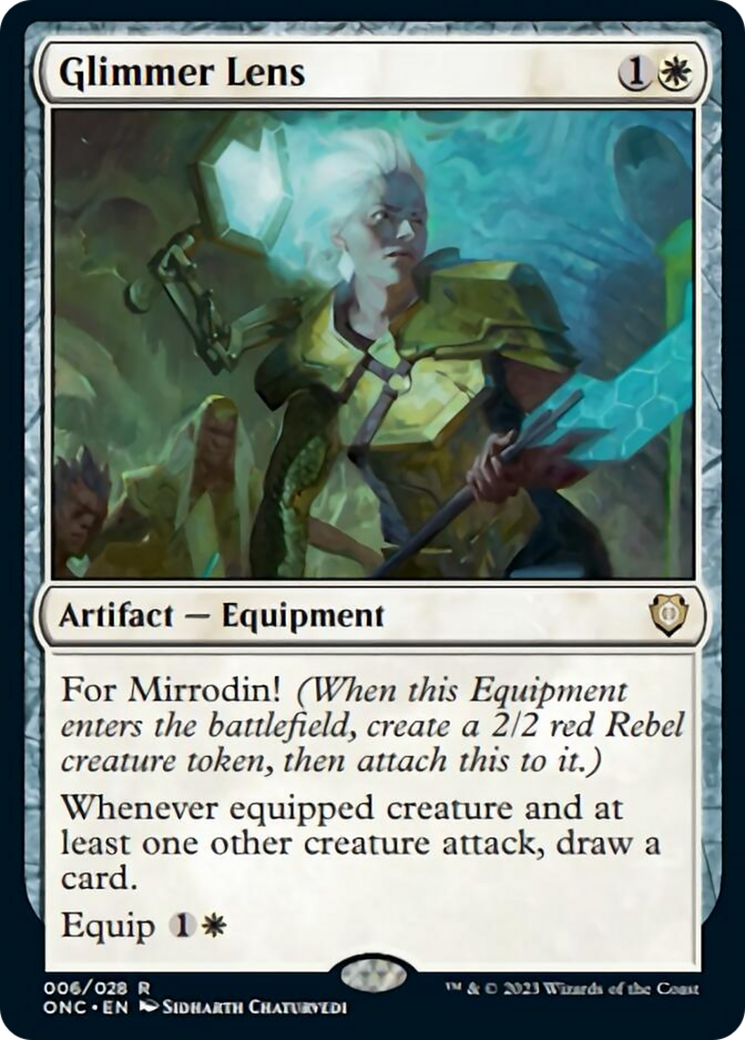 Glimmer Lens [Phyrexia: All Will Be One Commander] | Silver Goblin