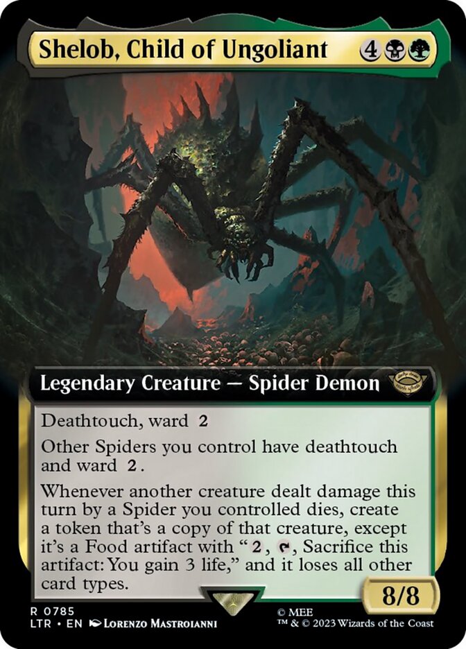 Shelob, Child of Ungoliant (Extended Art) (Surge Foil) [The Lord of the Rings: Tales of Middle-Earth] | Silver Goblin