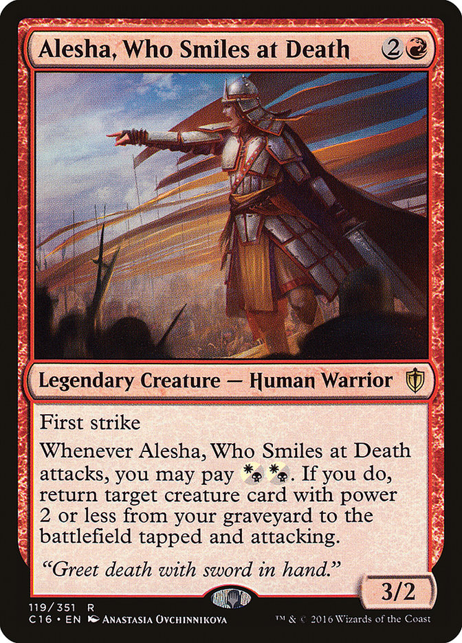 Alesha, Who Smiles at Death [Commander 2016] | Silver Goblin