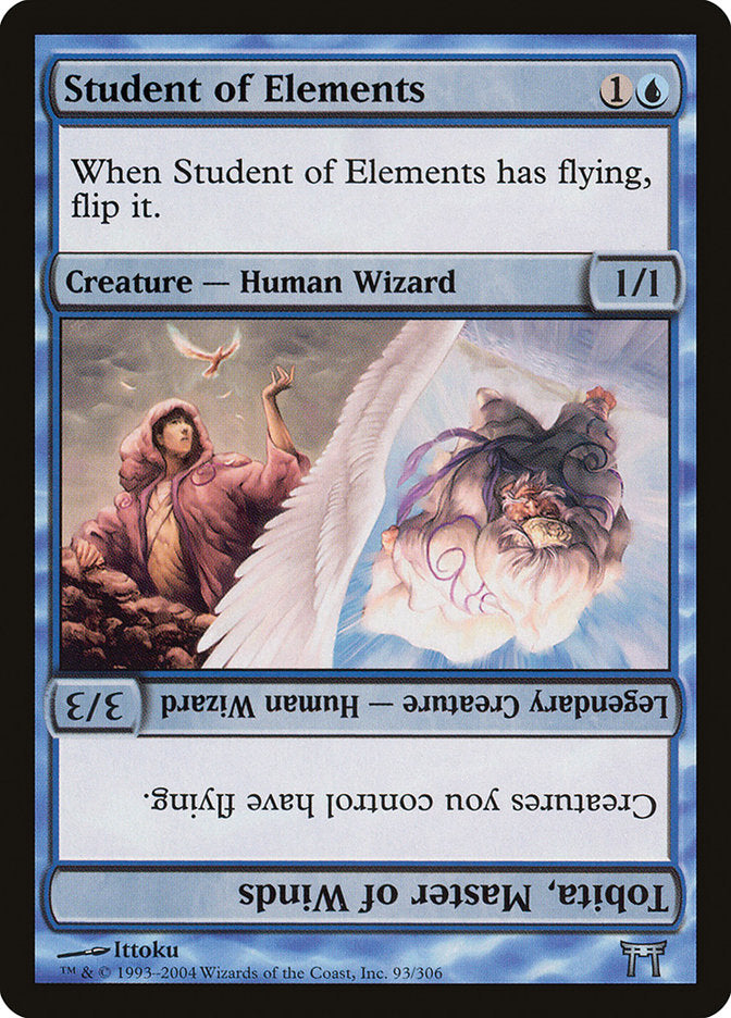 Student of Elements // Tobita, Master of Winds [Champions of Kamigawa] | Silver Goblin