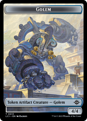 Treasure (0002) // Golem Double-Sided Token [Jurassic World Collection Tokens] | Silver Goblin