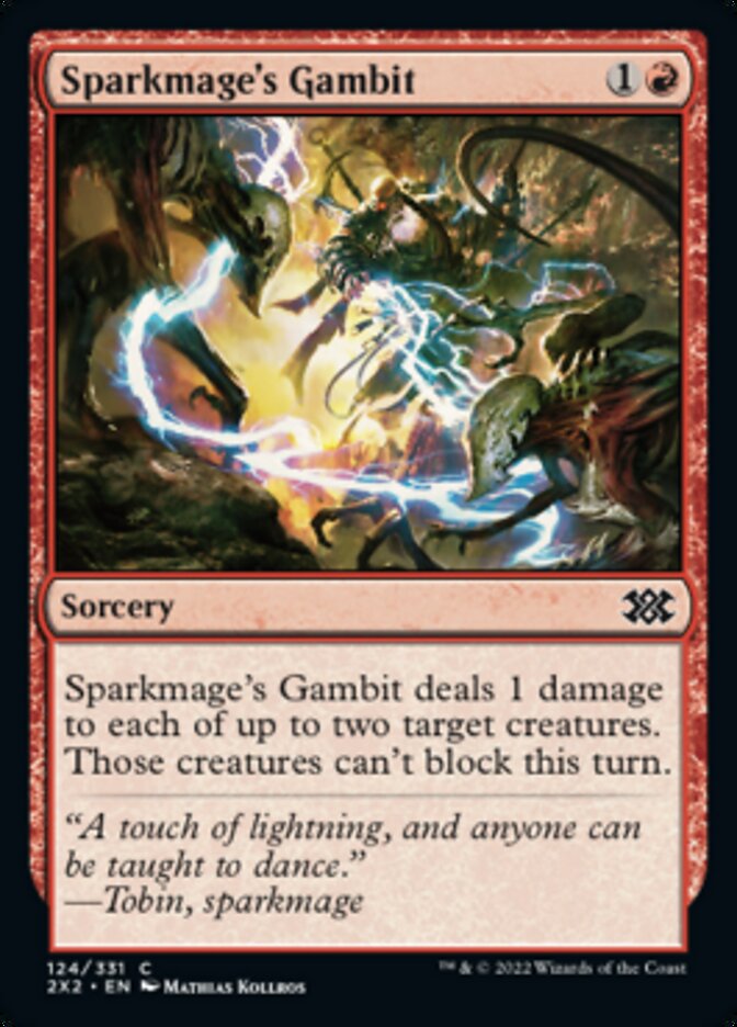 Sparkmage's Gambit [Double Masters 2022] | Silver Goblin