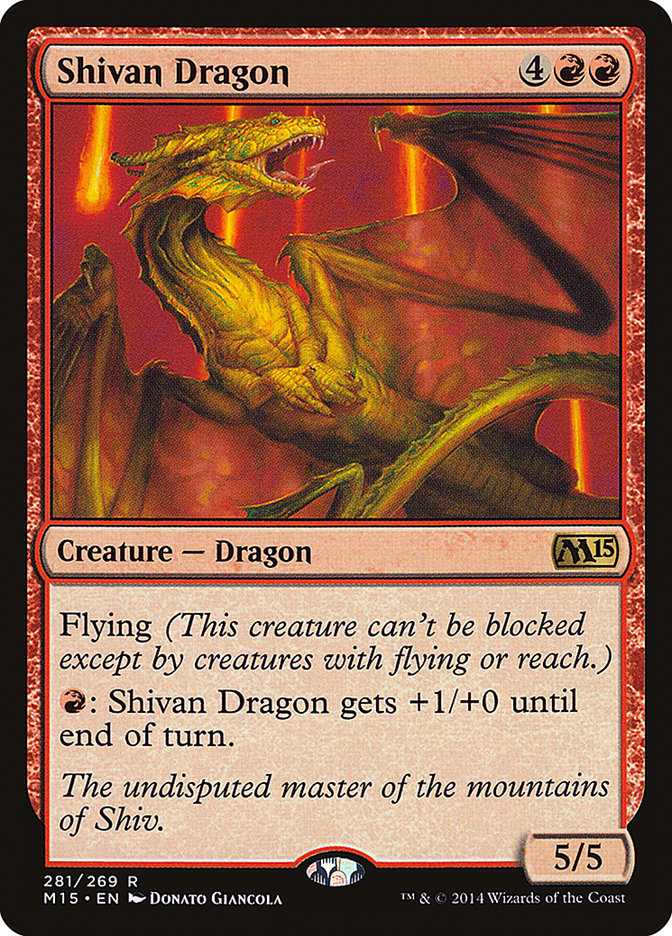 Shivan Dragon [Magic 2015] | Silver Goblin