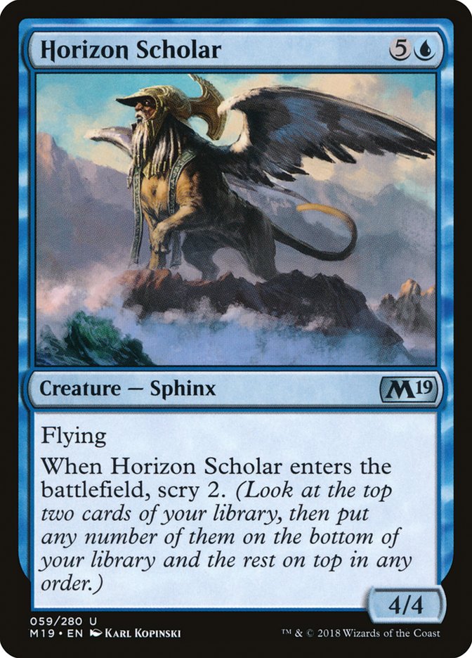 Horizon Scholar [Core Set 2019] | Silver Goblin