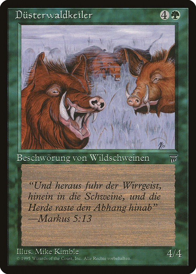 Durkwood Boars (German) - "Dusterwaldkeiler" [Renaissance] | Silver Goblin