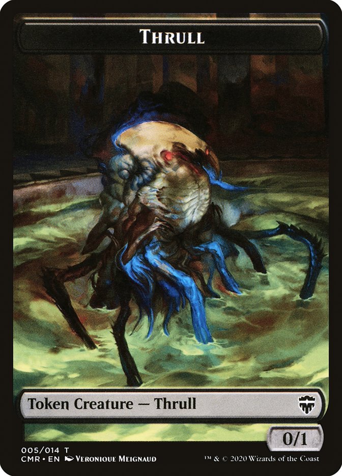 Golem // Thrull Double-Sided Token [Commander Legends Tokens] | Silver Goblin