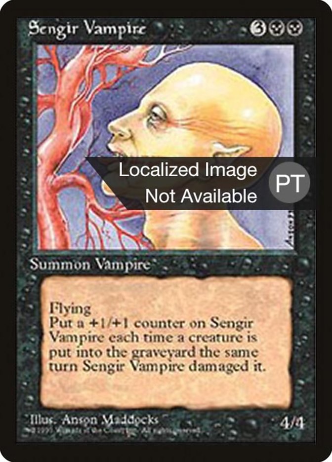 Sengir Vampire [Fourth Edition (Foreign Black Border)] | Silver Goblin