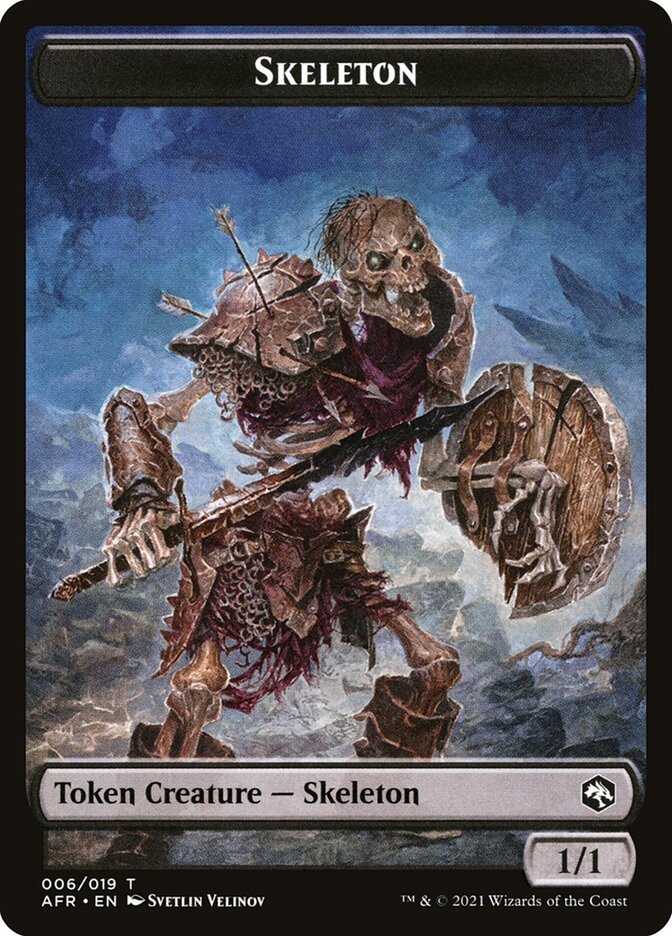 Illusion // Skeleton Double-Sided Token [Dungeons & Dragons: Adventures in the Forgotten Realms Commander Tokens] | Silver Goblin