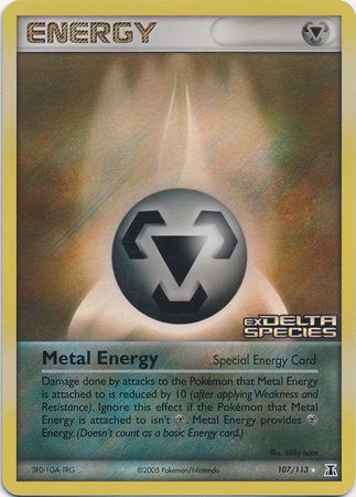 Metal Energy (107/113) (Stamped) [EX: Delta Species] | Silver Goblin