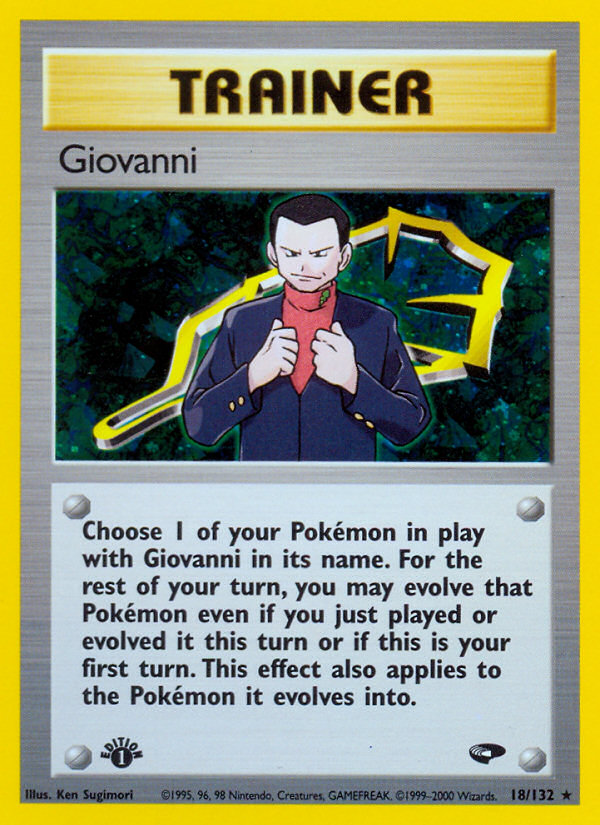Giovanni (18/132) [Gym Challenge 1st Edition] | Silver Goblin