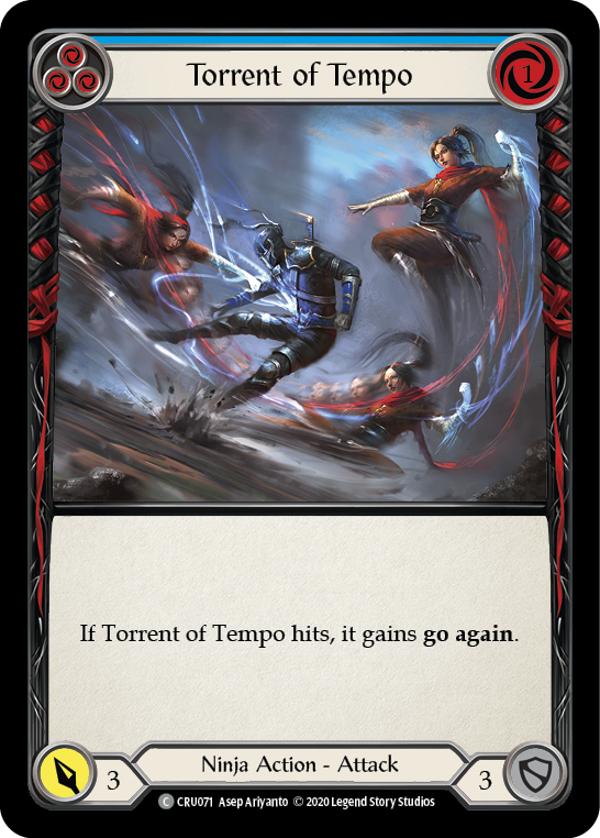 Torrent of Tempo (Blue) [CRU071] (Crucible of War)  1st Edition Normal | Silver Goblin