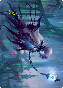 Wanderlight Spirit Art Card (Gold-Stamped Signature) [Innistrad: Crimson Vow Art Series] | Silver Goblin