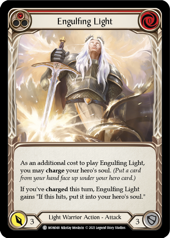 Engulfing Light (Red) [MON048] (Monarch)  1st Edition Normal | Silver Goblin