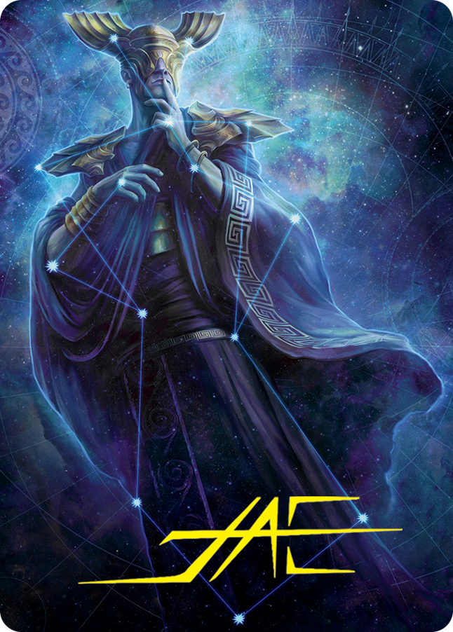 Atris, Oracle of Half-Truths Art Card (Gold-Stamped Signature) [March of the Machine Art Series] | Silver Goblin