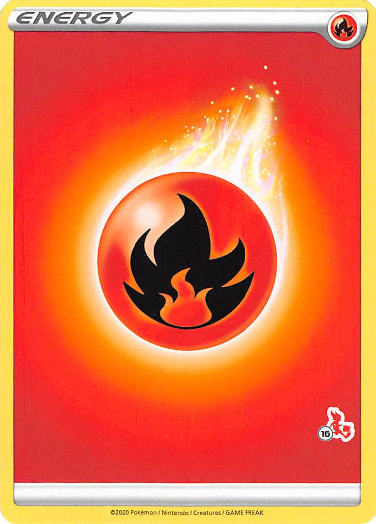Fire Energy (Cinderace Stamp #16) [Battle Academy 2022] | Silver Goblin