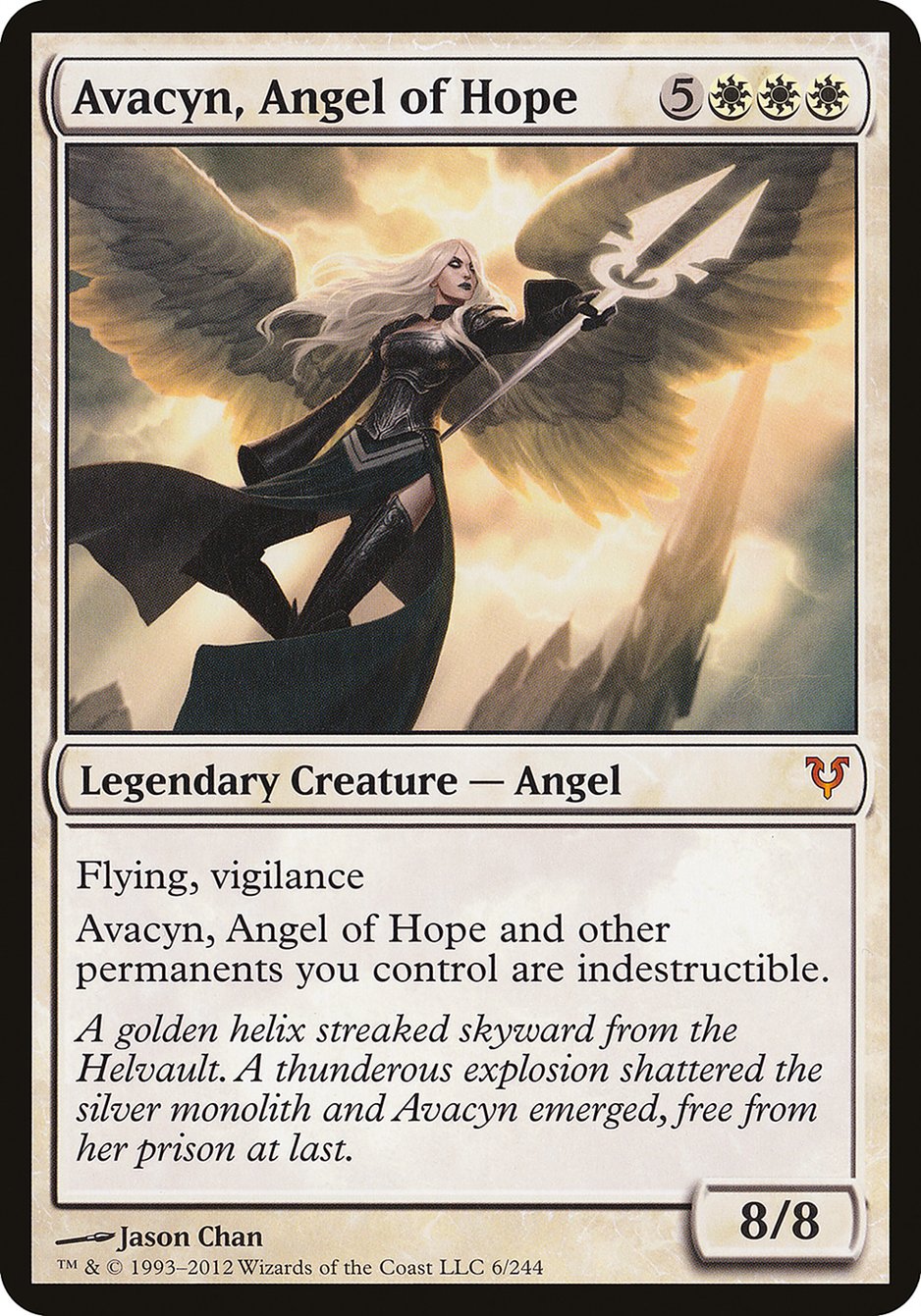 Avacyn, Angel of Hope (Oversized) [Open the Helvault] | Silver Goblin