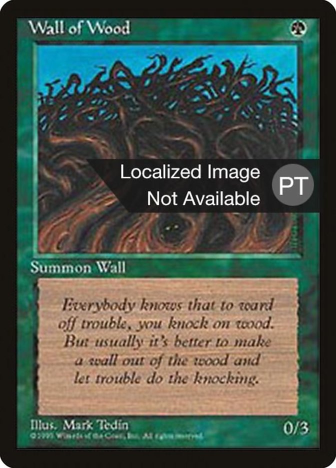 Wall of Wood [Fourth Edition (Foreign Black Border)] | Silver Goblin