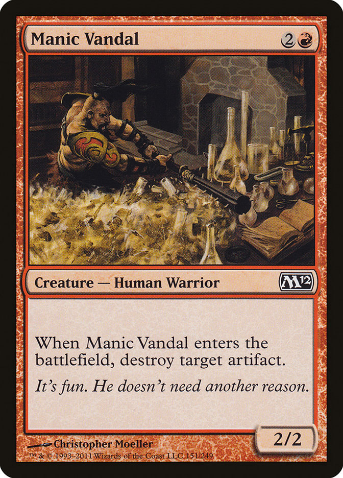 Manic Vandal [Magic 2012] | Silver Goblin