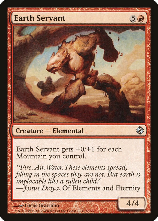Earth Servant [Duel Decks: Venser vs. Koth] | Silver Goblin
