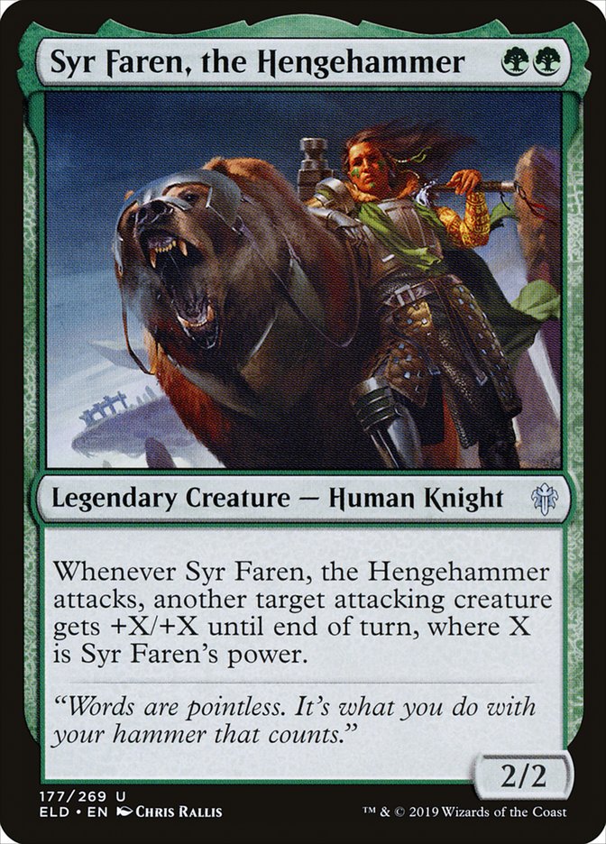 Syr Faren, the Hengehammer [Throne of Eldraine] | Silver Goblin