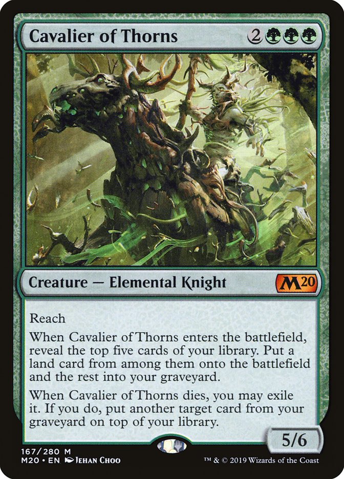 Cavalier of Thorns [Core Set 2020] | Silver Goblin