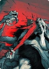 Vorinclex, Monstrous Raider 2 Art Card [Kaldheim Art Series] | Silver Goblin