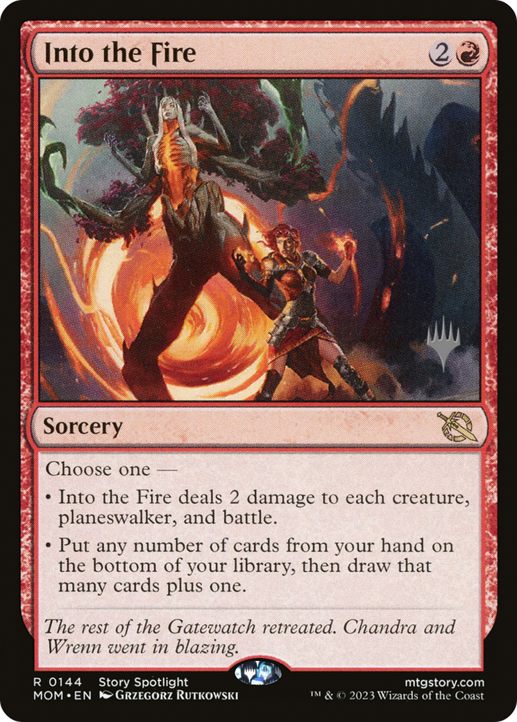 Into the Fire (Promo Pack) [March of the Machine Promos] | Silver Goblin